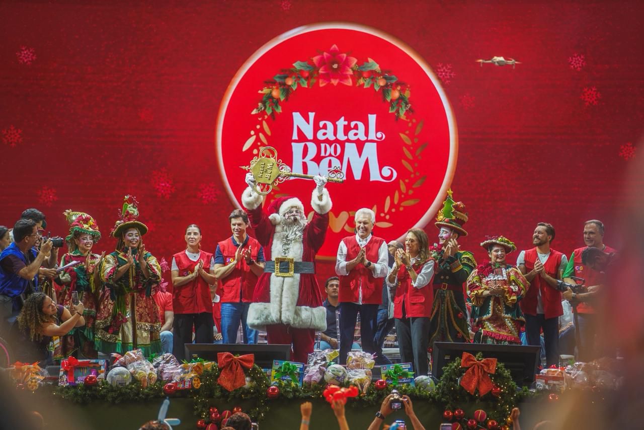 ”As crianças goianas se sentem realizadas”, afirma Daniel Vilela ao celebrar o “maior Natal público e gratuito do país”