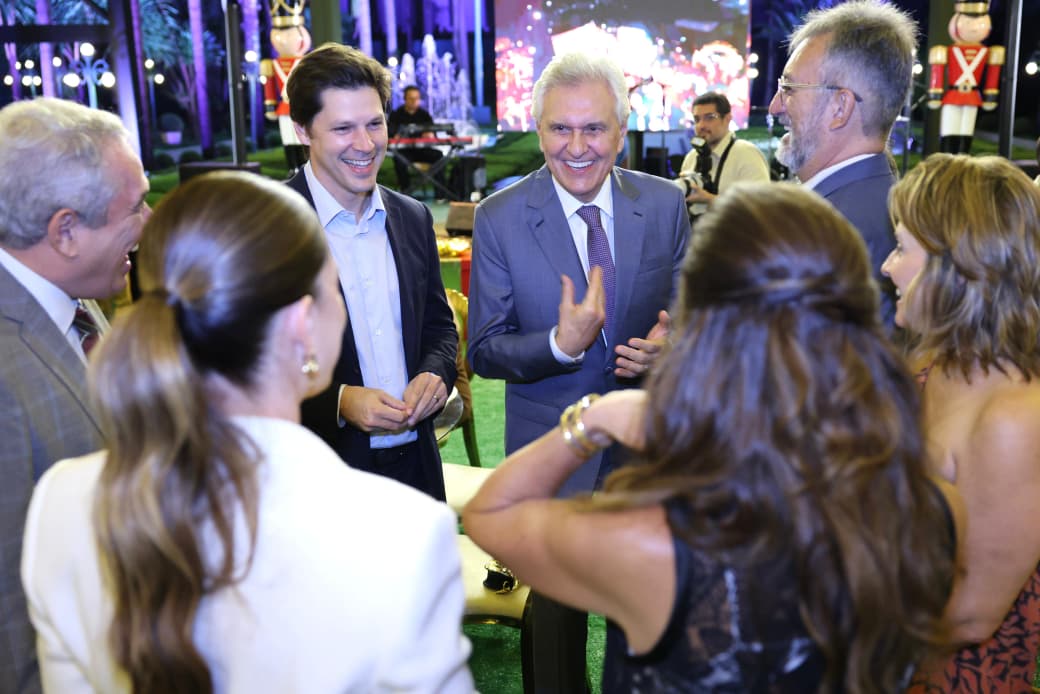 “Controle e gestão responsáveis caminham juntos em Goiás”, destaca Daniel Vilela em confraternização com TCE e TCM
