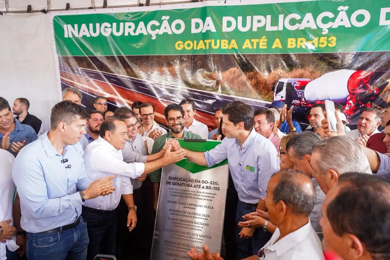 Daniel Vilela entrega duplicação da GO-320, em Goiatuba, e destaca alto padrão das rodovias goianas