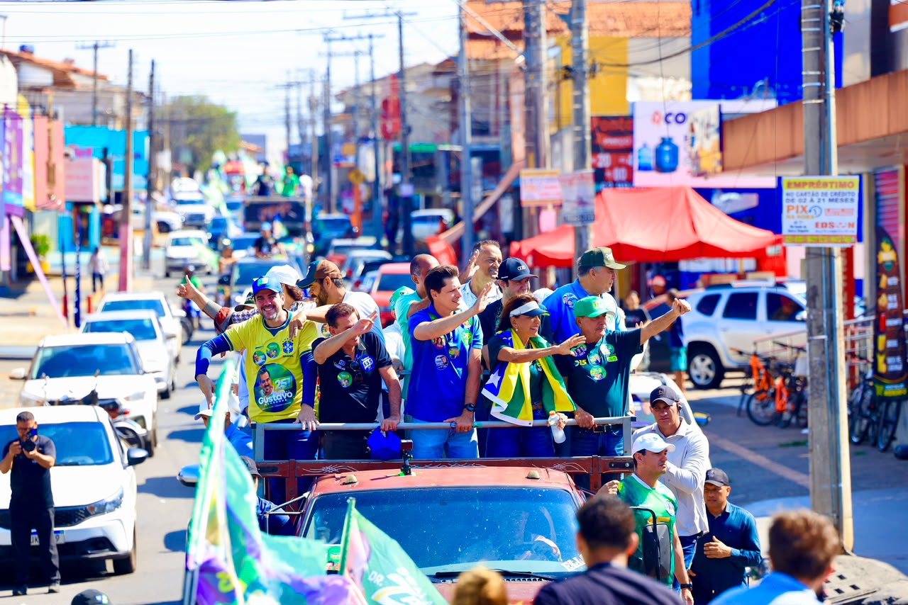 Daniel Vilela dedica manhã de domingo à campanha em Goiânia